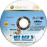Ice Age: Dawn of the Dinosaurs Xbox 360  box art
